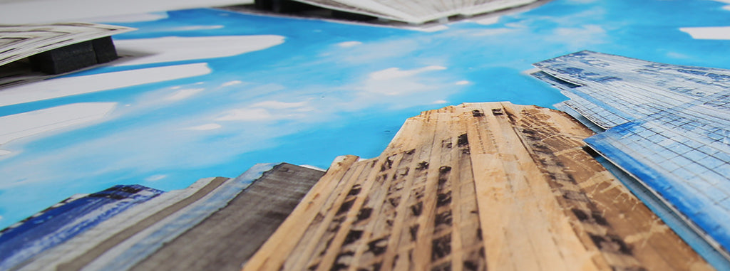 Salzmann, Gottfried - View of the Sky of New York - 3D-Konstruktion - handsigniert Clever Art