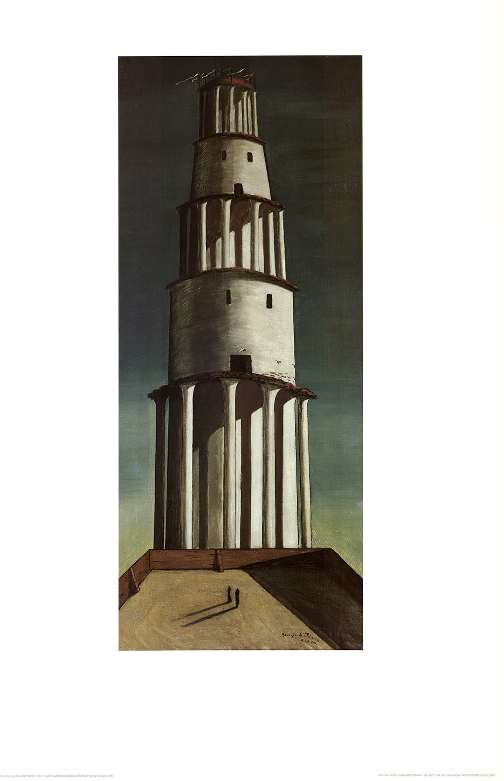 Chirico, Giorgio de - La grande torre - Kunstdruck Clever Art