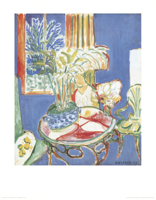 Matisse, Henri - Petit Interieur Bleu - Kunstdruck nach dem Original von 1947 Clever Art