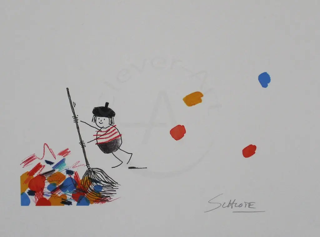 Schlote, Wilhelm - Farblos - handsigniert - Giclee Clever Art