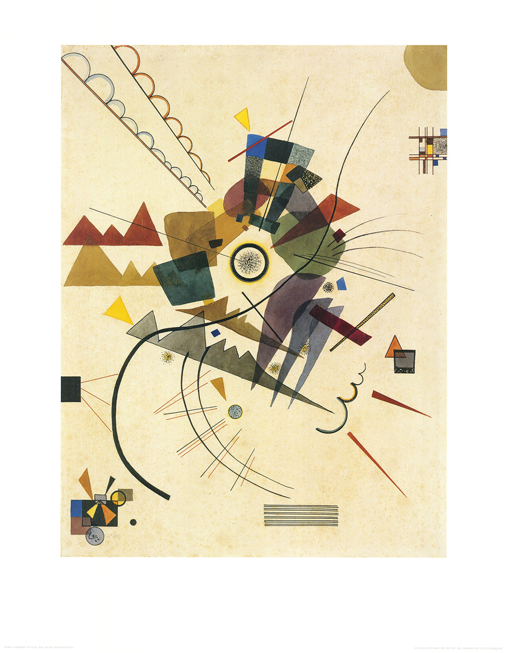 Kandinsky, Wassily - Ringsum - Kunstdruck Clever Art