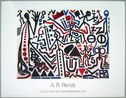 Penck, A.R. - Die Zukunft der Emigranten 2 - Farboffsetlithografie Clever Art