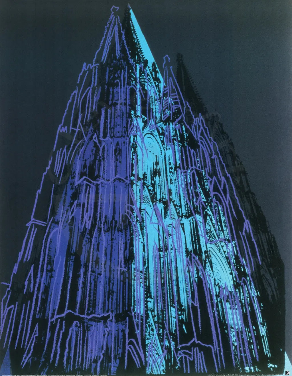 Warhol, Andy - Cologne Cathedral (blue) - Kunstdruck Clever Art