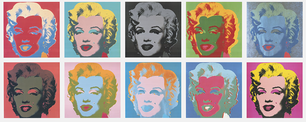 Warhol, Andy - Ten Marilyns II - Offsetlithografie - 140 x 80 cm Clever Art