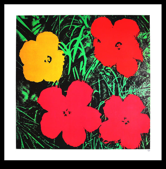 Warhol, Andy - Flowers - nach dem Original von 1964 - Kunstdruck 90x90 cm