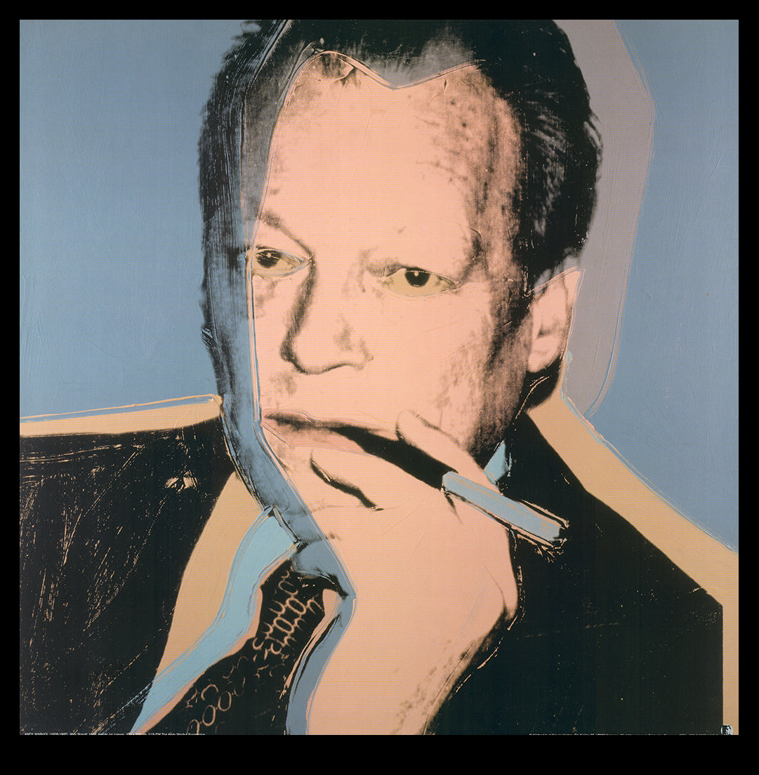 Warhol, Andy - Willy Brandt (rauchend) - Kunstdruck - 70 x 70 cm