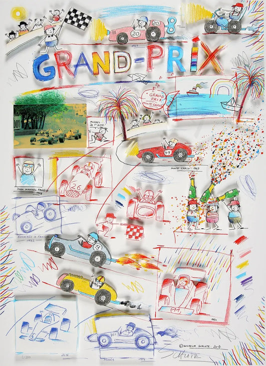 Schlote, Wilhelm - Grand Prix - handsigniert - Giclee Clever-Art