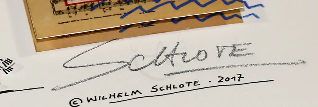 Schlote, Wilhelm - Liebelei - 3D-Konstruktion - handsigniert Clever Art