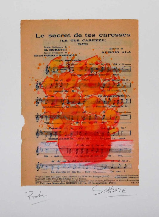 Schlote, Wilhelm - Le secret de tes caresses - handsigniert -Giclee Clever Art