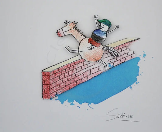 Schlote, Wilhelm - Über Stock und Stein - handsigniert - Giclee Clever Art