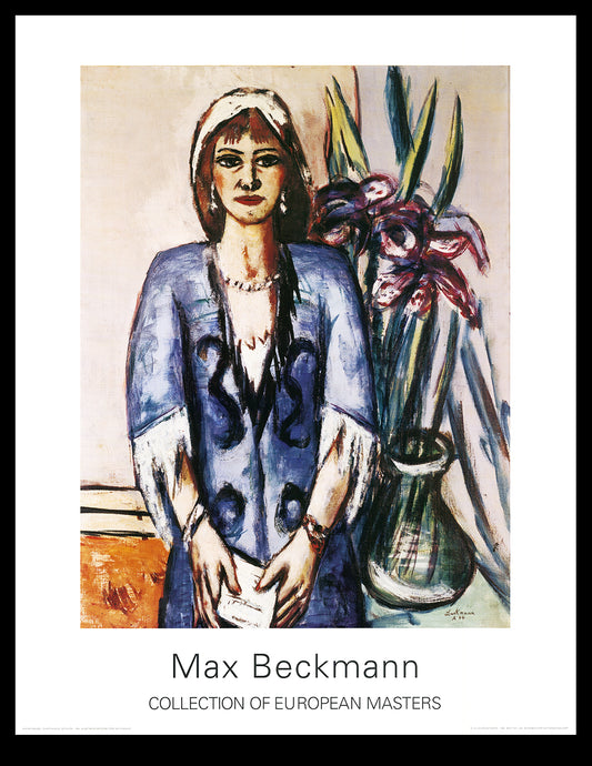 Beckmann, Max - Quappi in Blau mit Lilien - Collection of European Masters