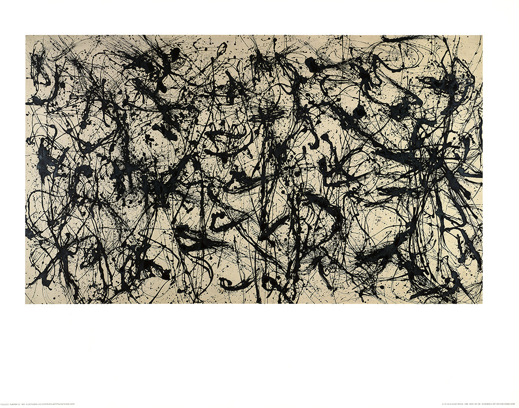 Pollock, Jackson - Nummer 32 - Kunstdruck nach dem Original von 1950 Clever Art