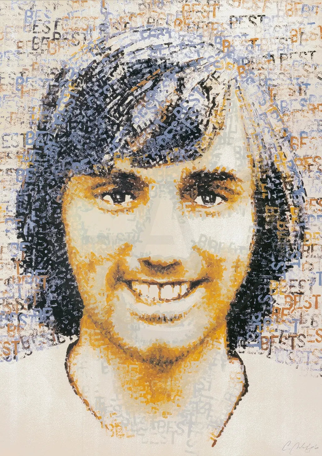 Britz, Chris - Best (George Best) - handsigniert, nummeriert - Offsetlithografie Clever-Art