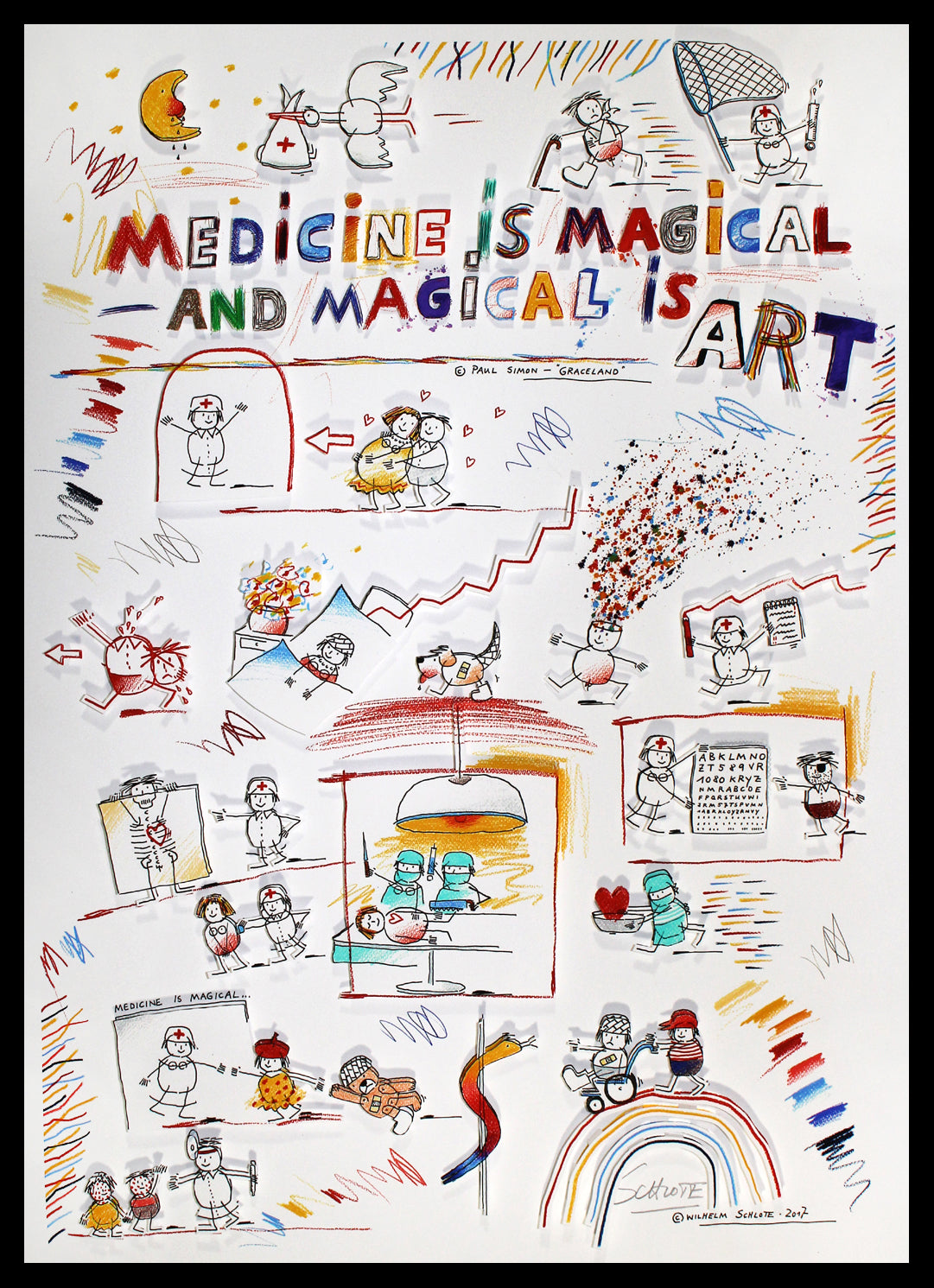 Schlote, Wilhelm - Medicine is Magical and Magical is ART - 3D - handsigniert Clever Art