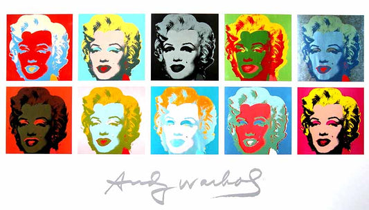 Warhol, Andy - Ten Marilyns II - Offsetlithografie - 140 x 80 cm Clever Art