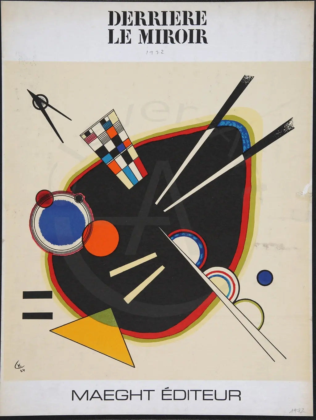 Kandinsky, Wassily - Komposition - Farblithografie, aufgezogen auf Leinenkarton Clever Art