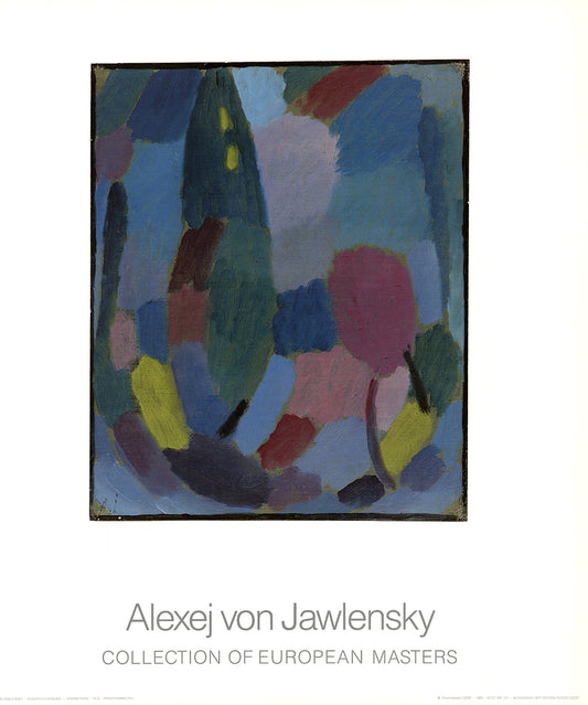 Jawlenski von, Alexej - Feuchter Frühling - Dämmerung - Kunstdruck - mit Schriftzug Clever Art