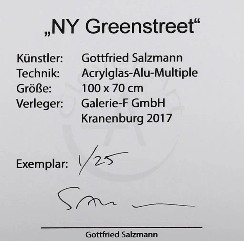 Salzmann, Gottfried - NY Greenstreet - Multiple Clever Art