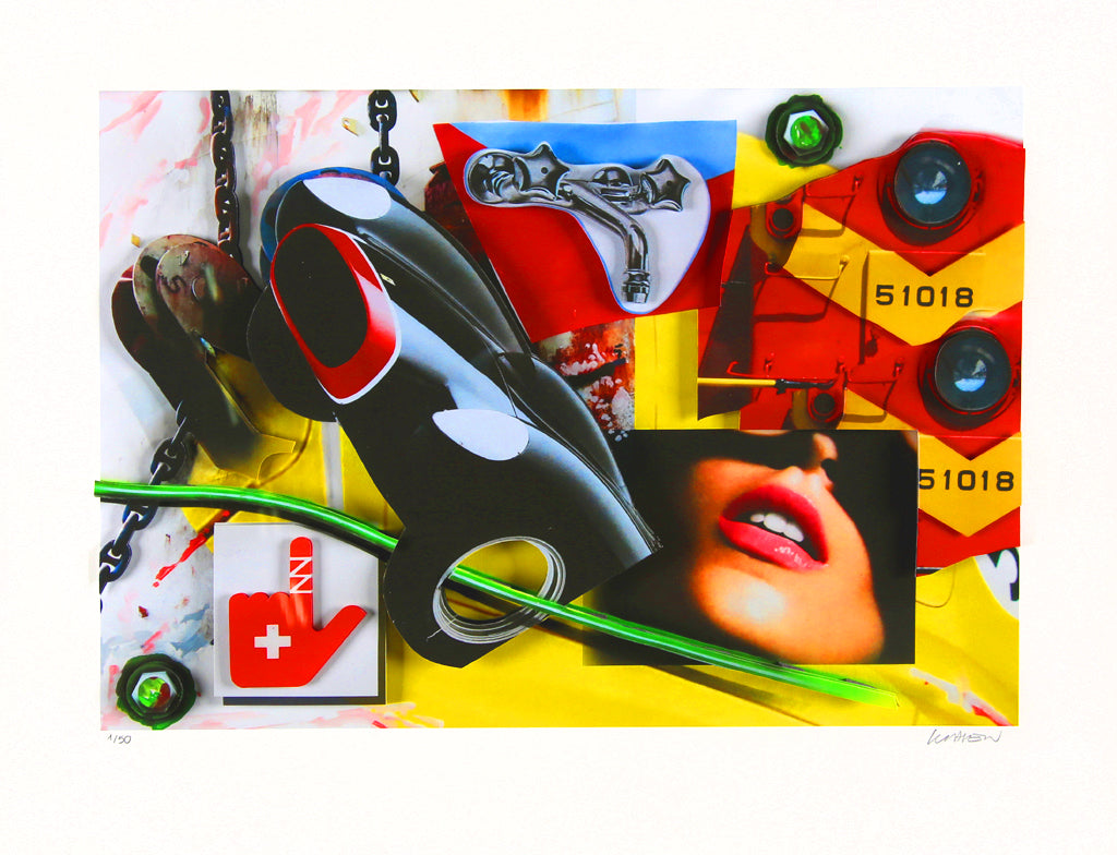 Klasen, Peter - Robinet /Black / Car / Sourire - Giclee - handsigniert Clever Art