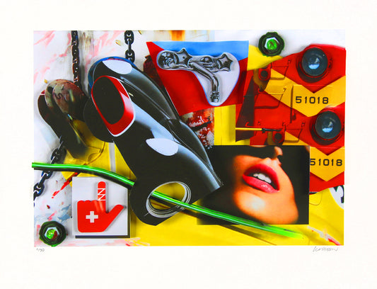 Klasen, Peter - Robinet /Black / Car / Sourire - Giclee - handsigniert Clever Art