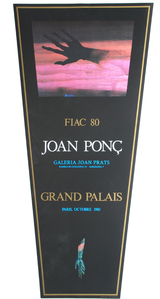 Ponc, Joan - FIAC 80 - Grand Palais 1980 - Ausstellungsplakat Clever Art