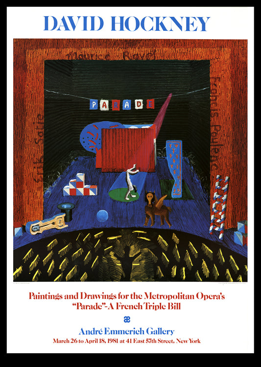 Hockney, David - Paintings and Drawings for the Metropolitan Opera’s “Parade” 1981