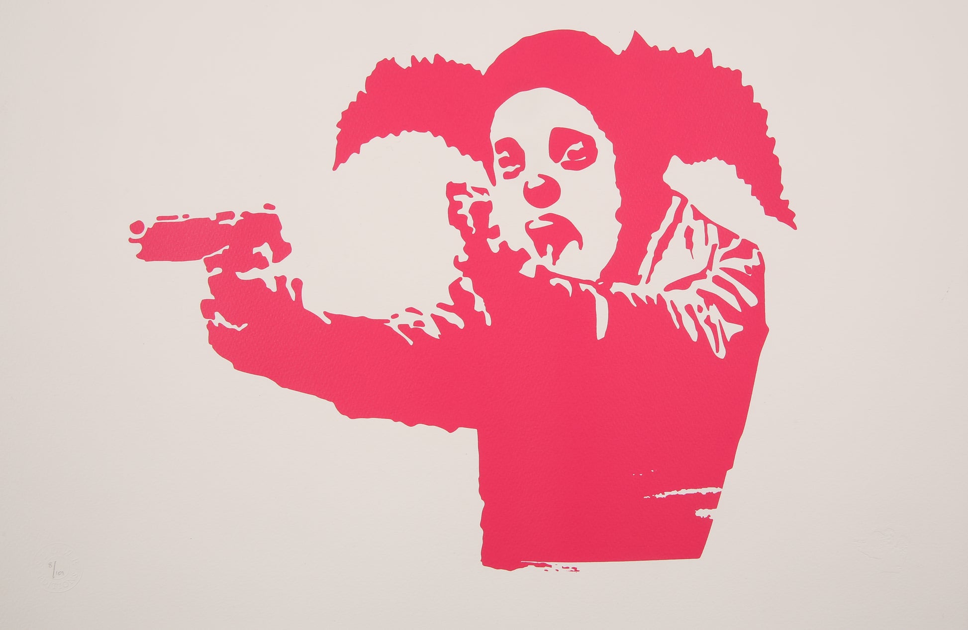 Banksy - Clown Skateboards / Lick Shot - Siebdruck, zertifiziert und limitiert Clever-Art