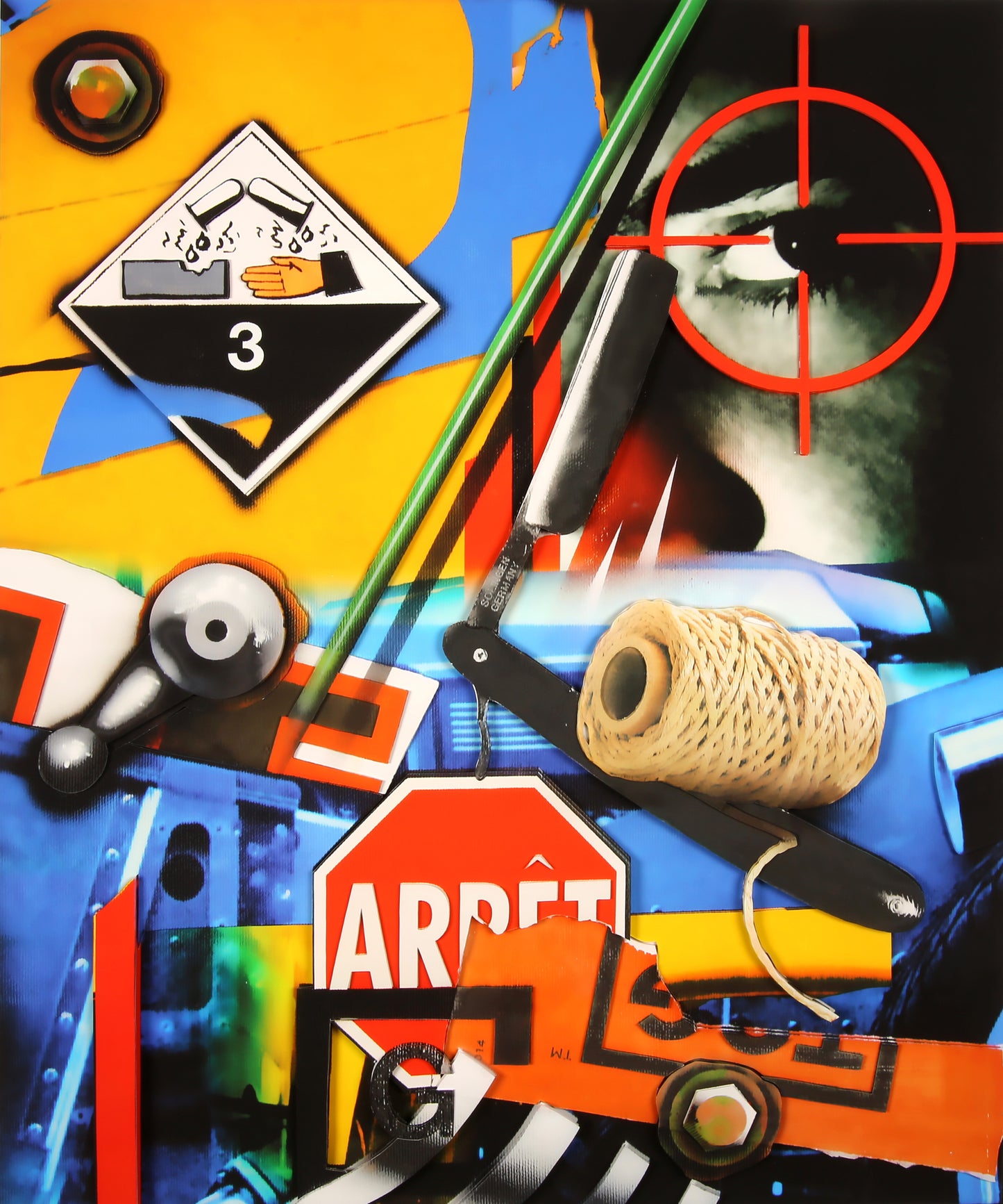 Klasen, Peter - Corrosif3/Arret/G - 3D-Konstruktion - handsigniert e.a. Clever Art