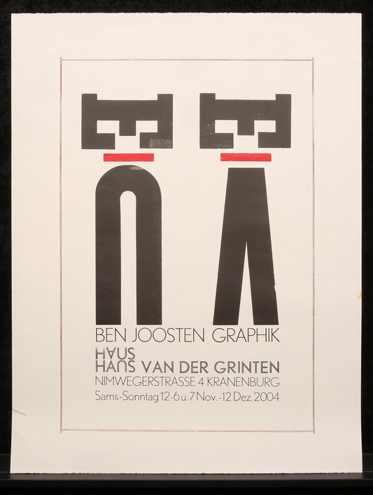 Haus Hans van der Grinten - Ben Joosten - Ausstellungsplakat 2004 Clever-Art