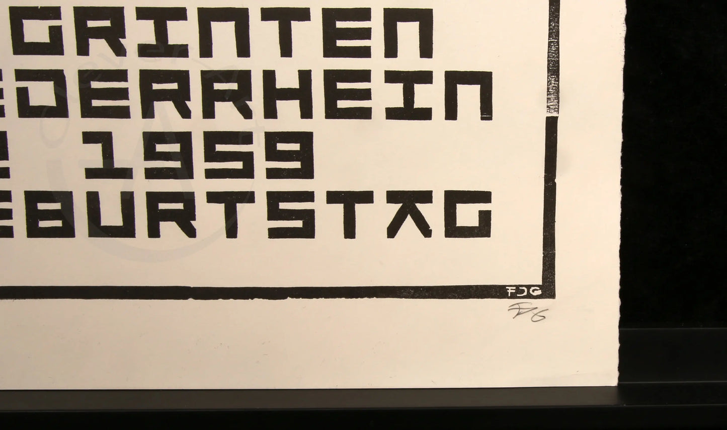 Grinten, Franz van der - Gerhard Marcks - Ausstellungsplakat 1959 Clever-Art