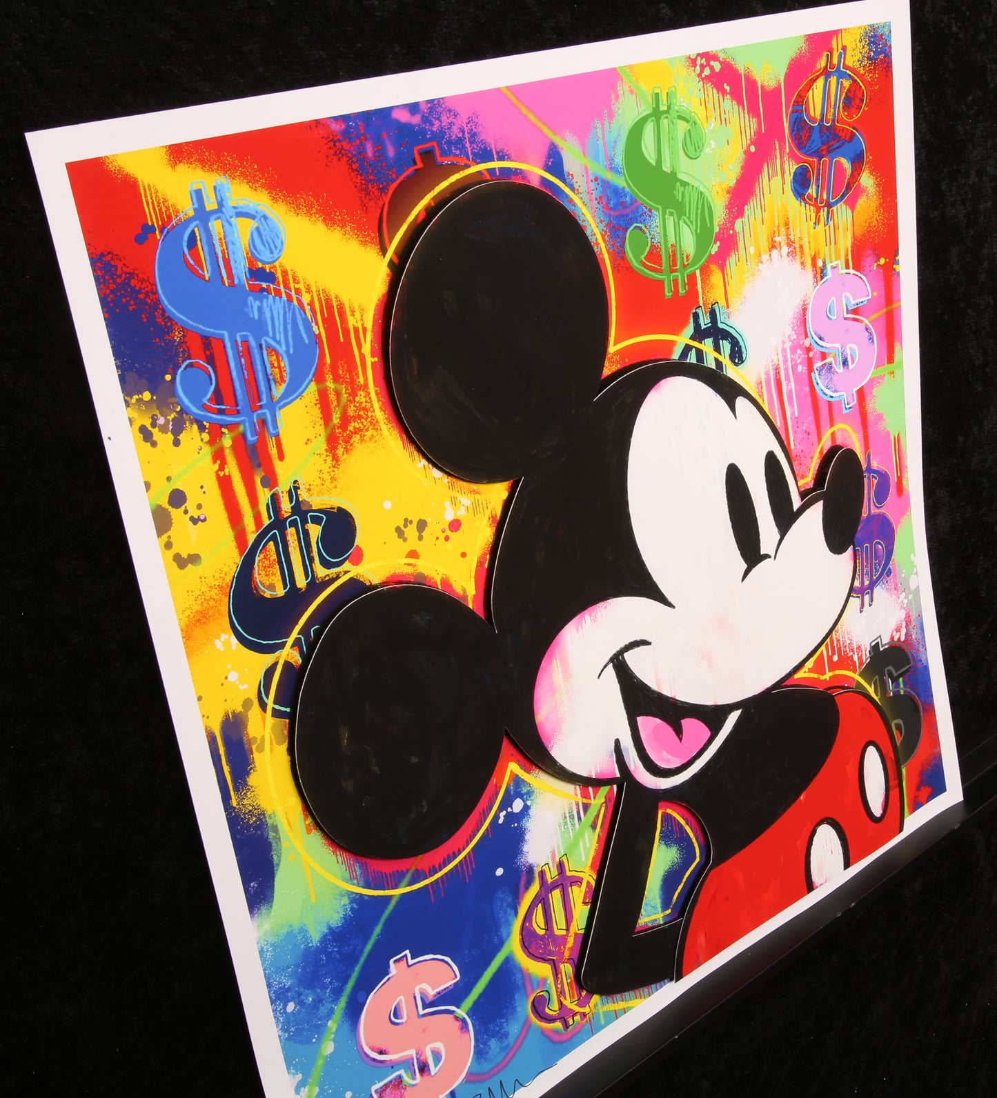 Allen, Ben - Mickey Graffiti - 3D-Konstruktion, 2022 - handsigniert e.a.