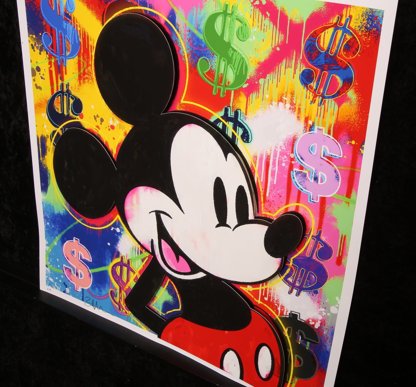 Allen, Ben - Mickey Graffiti - 3D-Konstruktion, 2022 - handsigniert e.a.