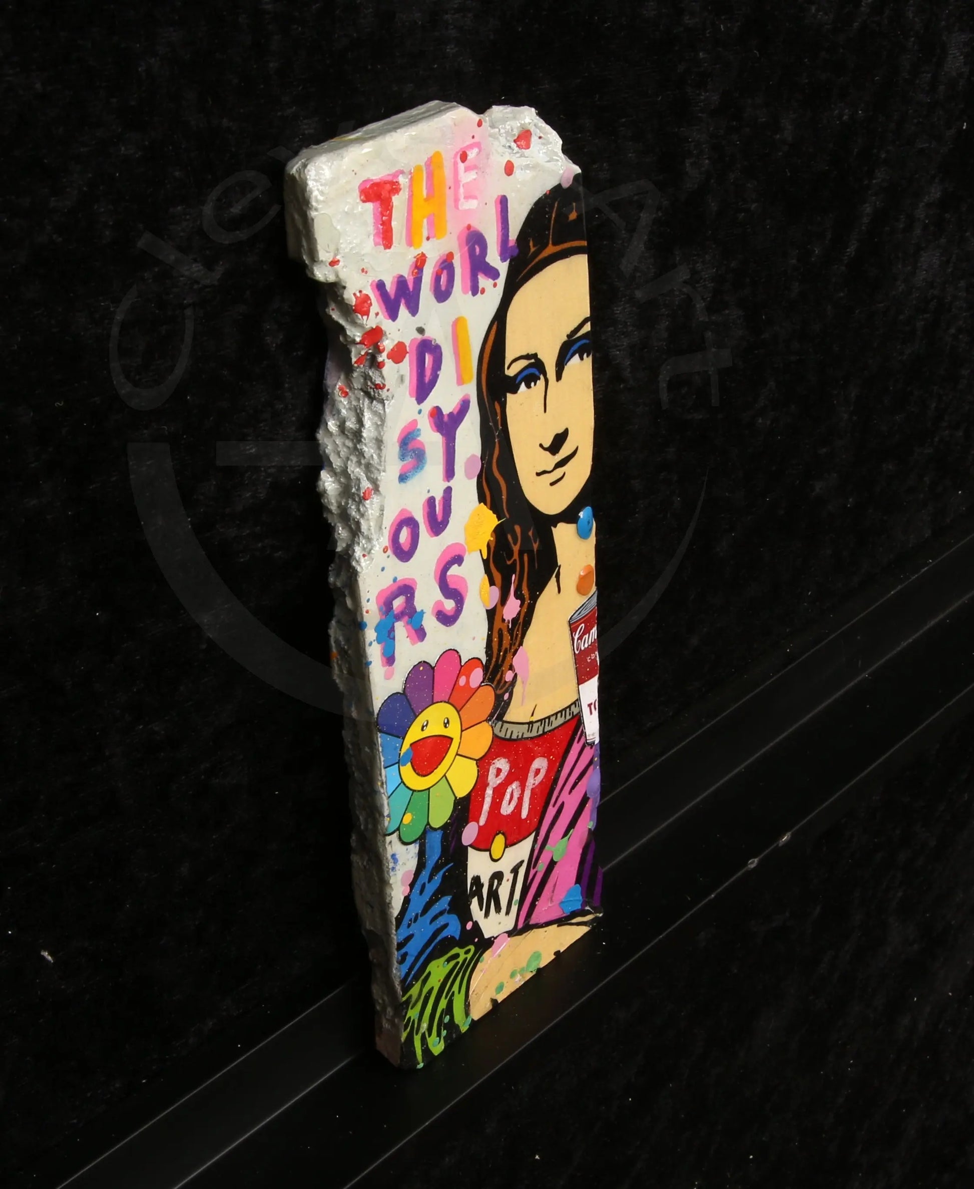 Jisbar (Jean-Baptiste Launay) - Mona Lisa Wall I - Multiple - Unikat Clever Art