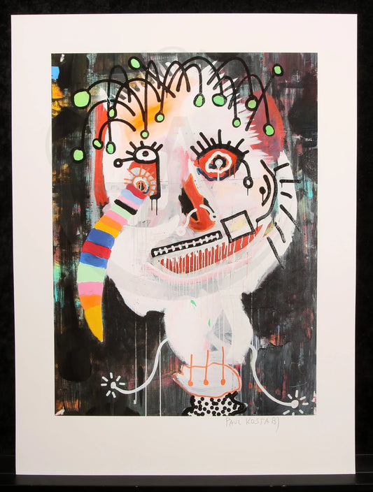 Kostabi, Paul - Kaleidascopic Side Effect - Giclee/Baumwollpapier - handsigniert Clever Art