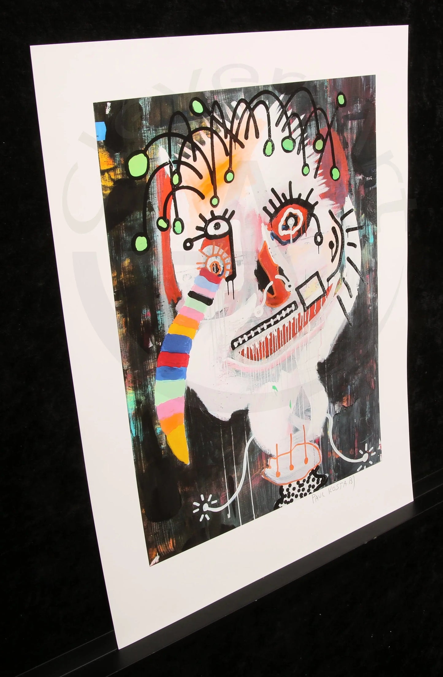 Kostabi, Paul - Kaleidascopic Side Effect - Giclee/Baumwollpapier - handsigniert Clever Art