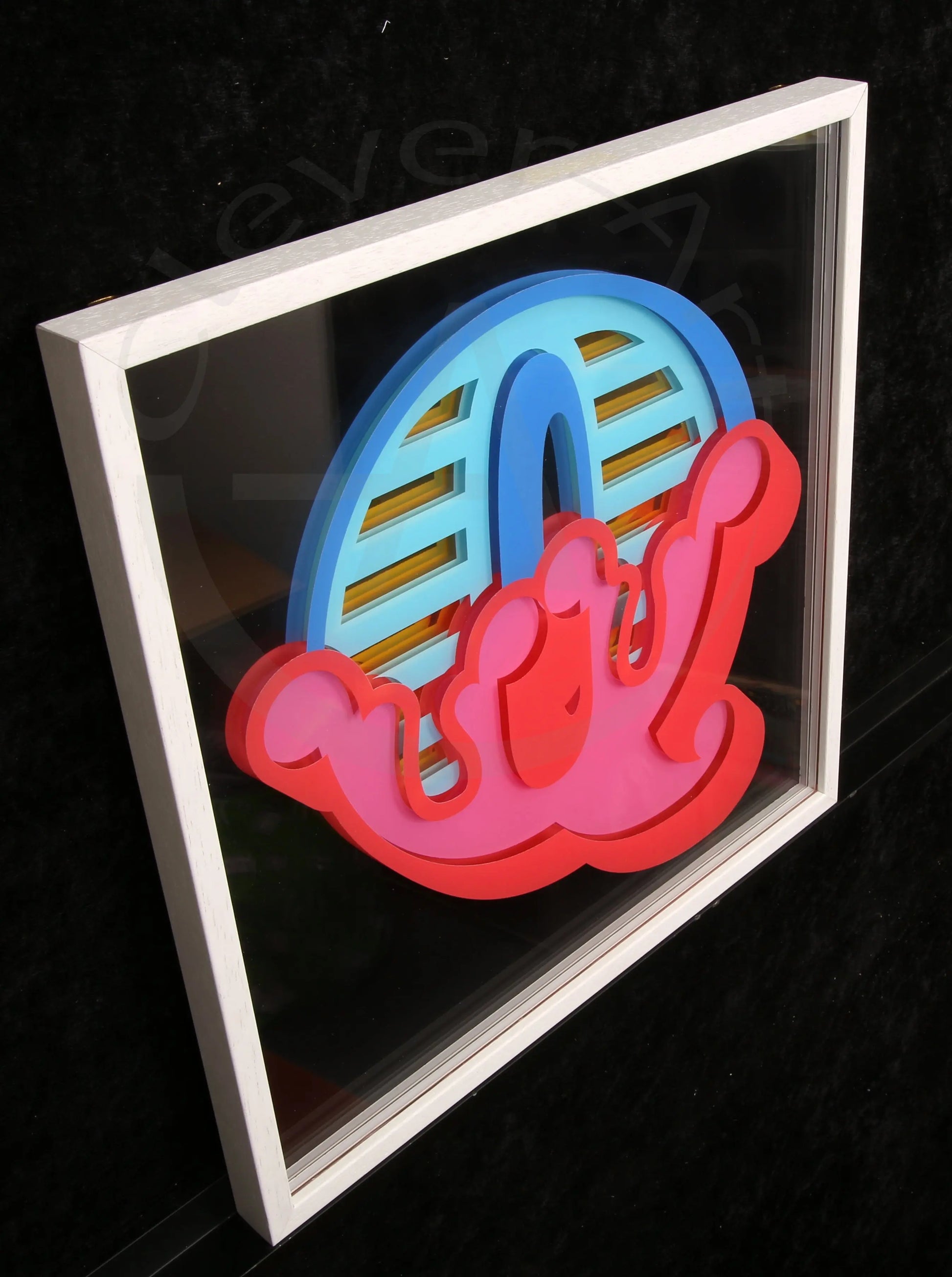 Eine, Ben - New Circus 'Q' - Mischtechnik/Plexiglas - 3D - handsigniert Clever-Art