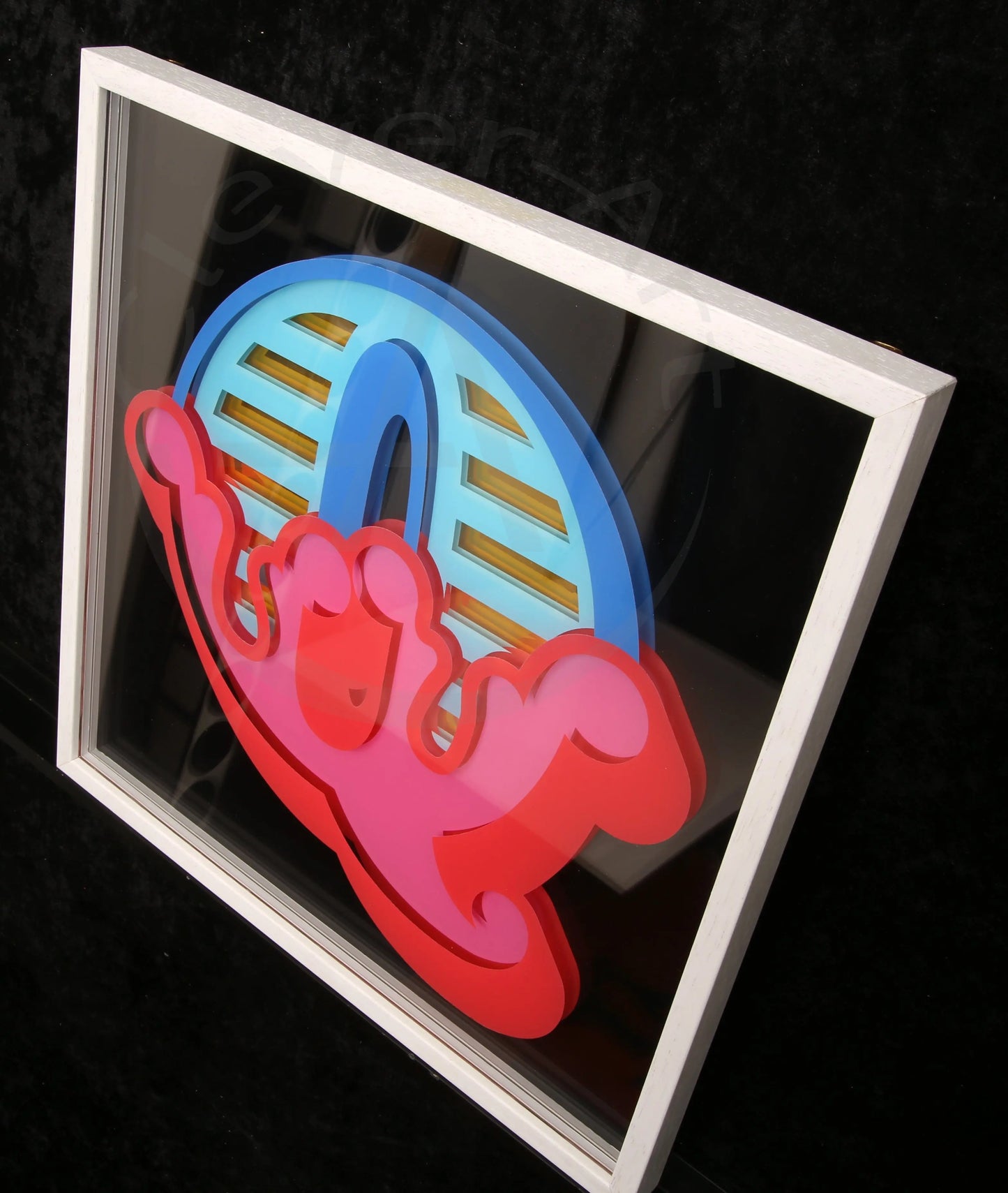 Eine, Ben - New Circus 'Q' - Mischtechnik/Plexiglas - 3D - handsigniert Clever-Art