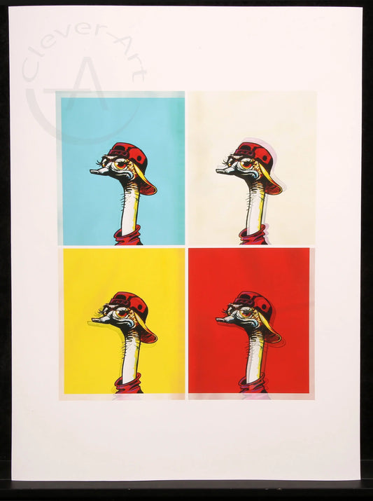 Maurus, Mike & Gronert, Thomas - Ostrich Figures - Giclee - handsigniert Clever Art