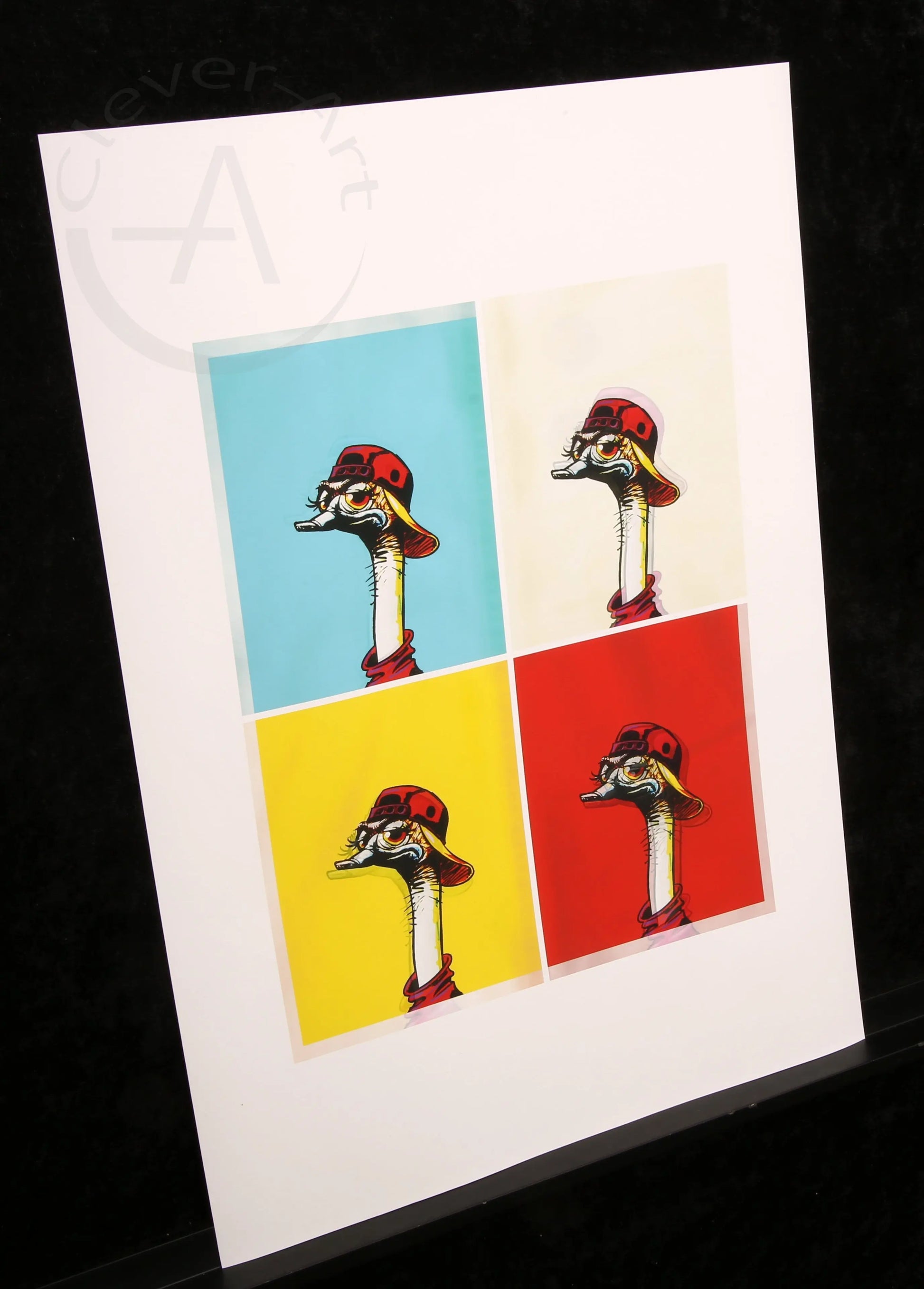 Maurus, Mike & Gronert, Thomas - Ostrich Figures - Giclee - handsigniert Clever Art