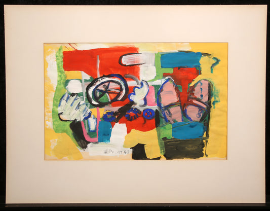 Prem, Heimrad - untitled, 1965 - oil on paper - hand-signed unique piece