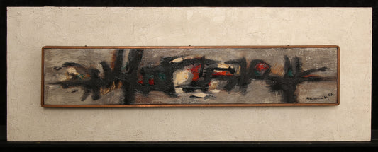 Reckewitz, Wilfried - Design VIII - oil/hardboard/panel, 1962 - hand signed