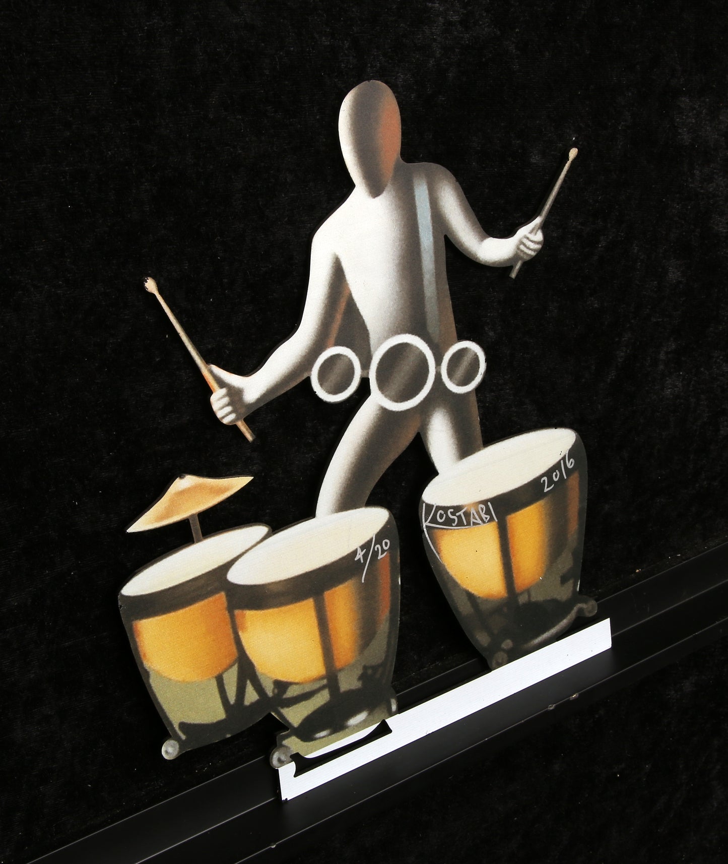 Kostabi, Mark - Kostabeat Drums, 2016 - Multiple Plexiglas - handsigniert