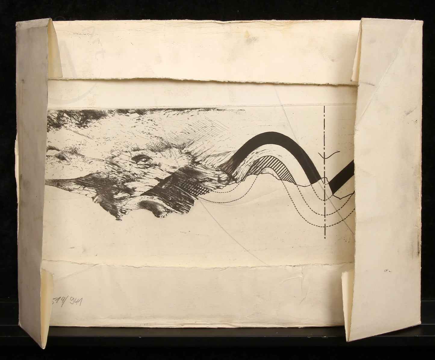 Grützke, Johannes - Achtung: der Eid, 1974 - Original Radierplatte - Unikat Clever Art