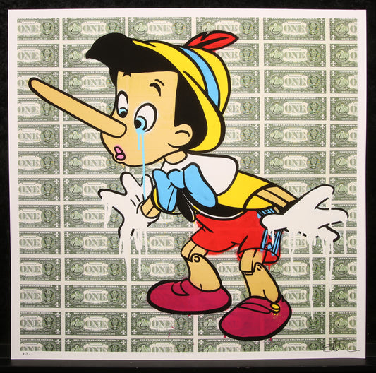 Allen, Ben - Dollar Pinocchio, 2022- Giclee - handsigniert e.a.