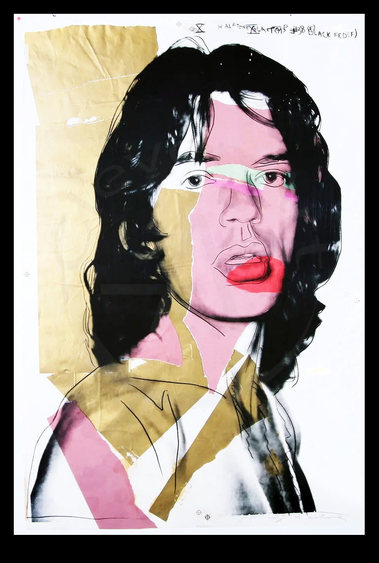 Warhol, Andy - Mick Jagger - Farboffsetlithografie - limitiert, drucksigniert