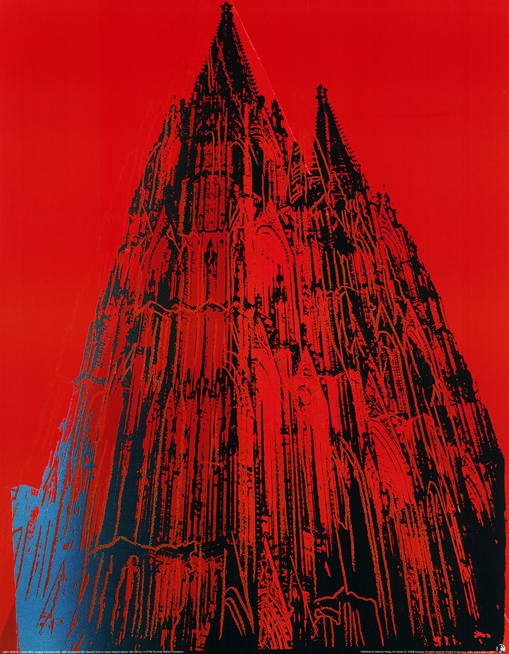 Warhol, Andy - Cologne Cathedral (red) - Kunstdruck
