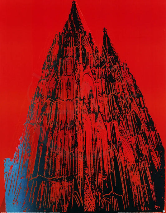 Warhol, Andy - Cologne Cathedral (red) - Kunstdruck Clever Art