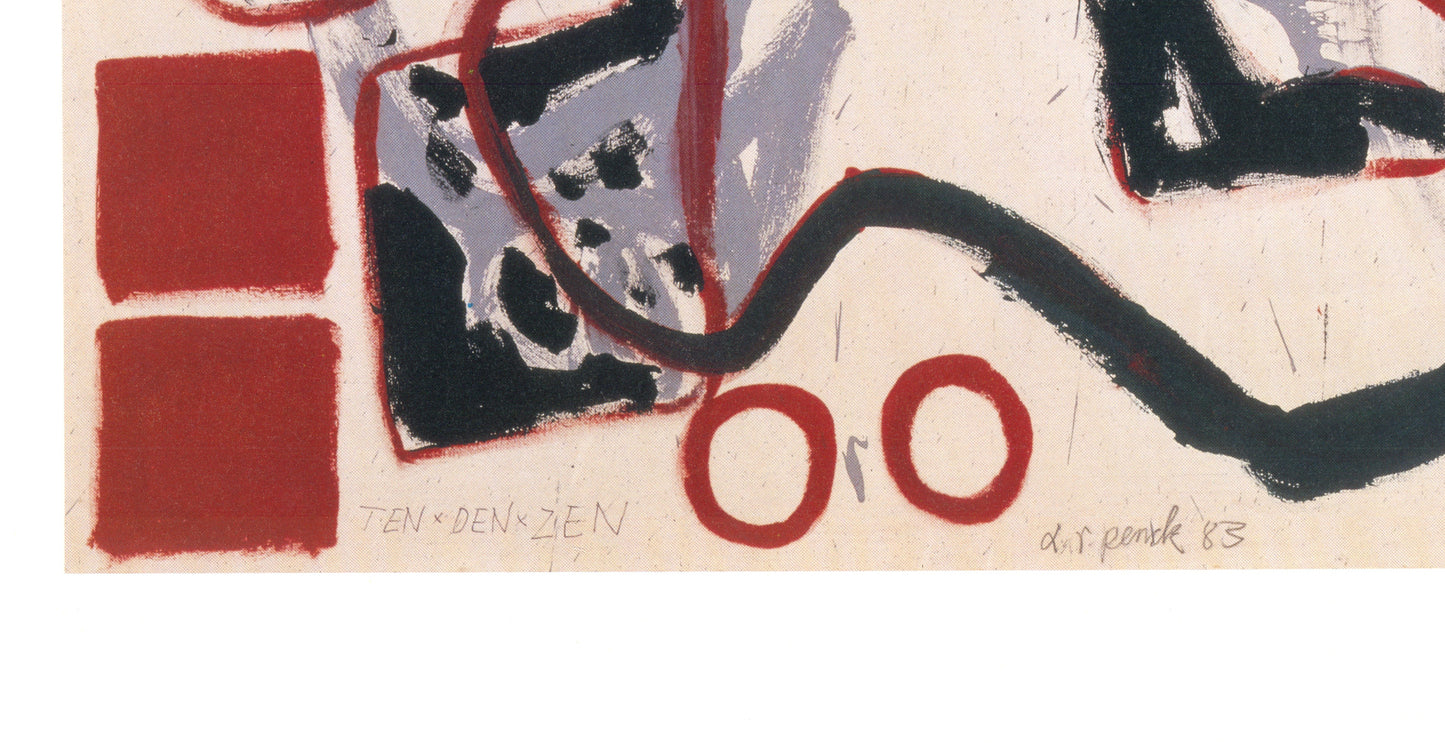 Penck, A.R. - Ten X Den X Zen 1 - Kunstdruck - mit Schriftzug Clever Art