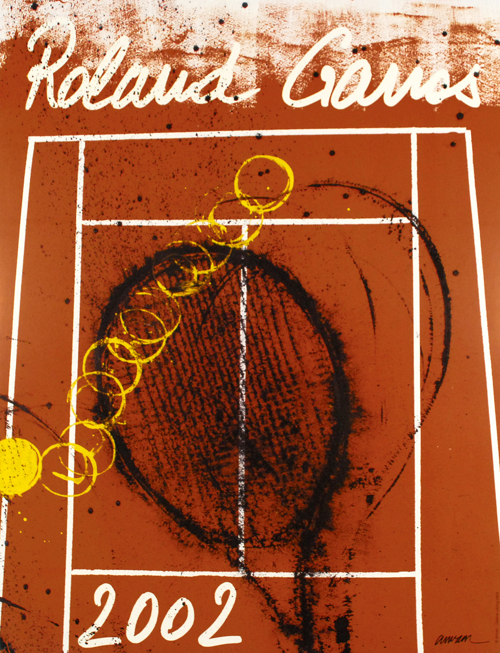 Arman, Fernandez - Roland Garros 2002 - entstanden anlässlich des Tennisturniers - Farboffsetlithografie Clever Art