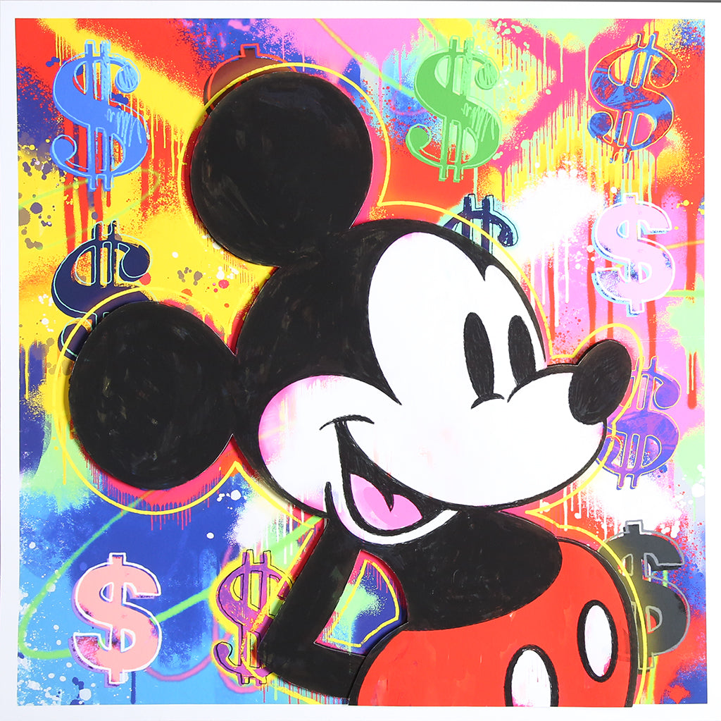 Allen, Ben - Mickey Graffiti - 3D-Konstruktion - handsigniert Clever Art